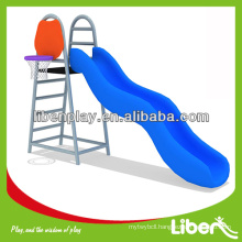 Outdoor single slide with basketball, pool wave slide LE.JS.155.01